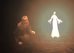 Dahlia sees Aglaophotis in Kaufmann's hand.