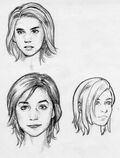 Developed artist concepts of Heather's hair and face.