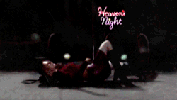 Maria lying down on Heaven's Night stage.
