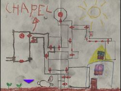 Complete church's area map.