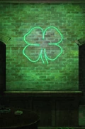 Clover neon sign.