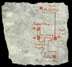 A map of the Underground Subway tunnels.
