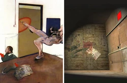 Francis Bacon's painting compared to the Labyrinth of Silent Hill 2.