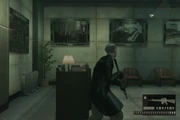 Easter egg depicting a painting of the chapel in Metal Gear Solid 3 (left).