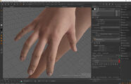 Subtle expressions were drawn into the skin textures.