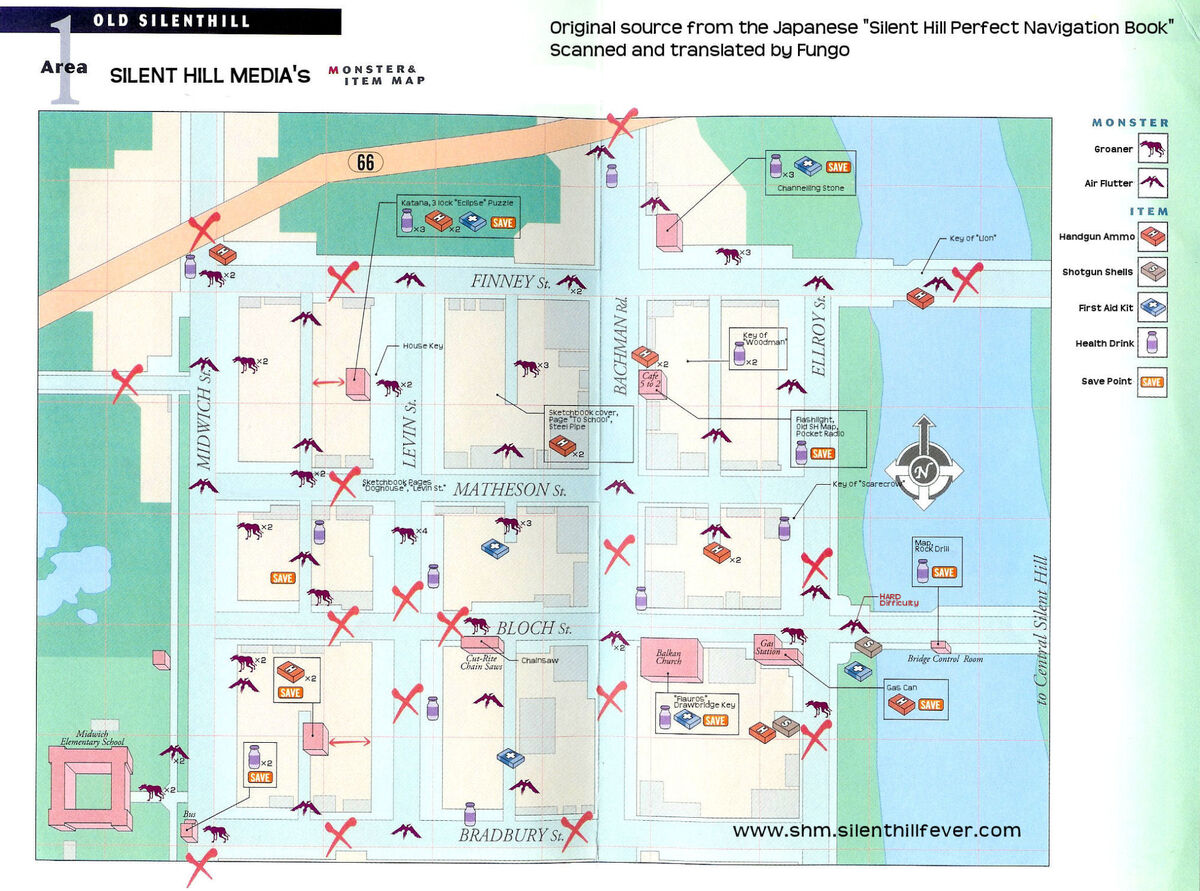 Silent Hill 3 Maps - Silent Hill Memories