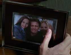 Erin superimposed in to the family portrait.