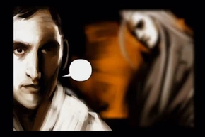 Douglas hablando con Whately del Otro Mundo de Silent Hill.