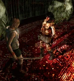 Воспоминание Алессы атакует Хизер пистолетом