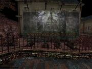 Cartel de la mansión.