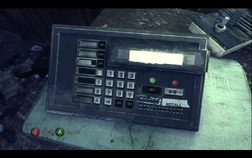 El distribuidor, donde se deben introducir los códigos.