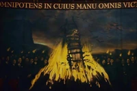 Una antepasada de los Gillespies siendo quemada viva.