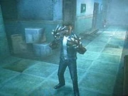 Travis con los guanteletes.