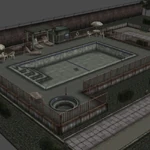 Бассейн во внутреннем дворике