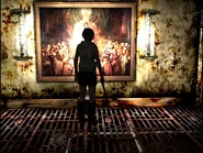 Pintura en la versión del Otro Mundo de la galería.