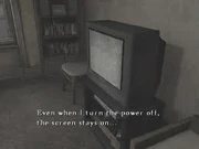 La tele emitiendo estática.