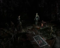Cenicienta y Blancanieves en la atracción Marchen Travel de Silent Hill 3.