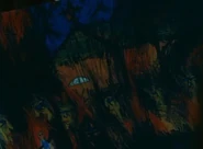 Un dibujo de la iglesia hecho por Sharon. Alessa se ​​puede ver siendo immolada por el culto en la esquina inferior izquierda del dibujo.