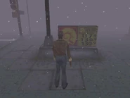 El cartel con los precios.