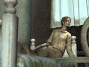 Mary postrada en cama.