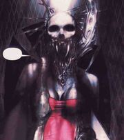 Dahlia en su forma monstruosa.