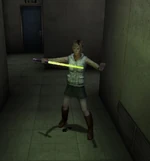 Хизер активирует саблю