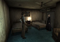 Клаудия и  спорят в мотеле "Джекс".