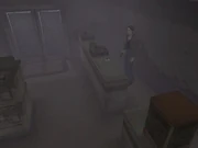 El talismán en el mostrador.