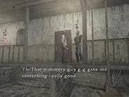 Henry con Jasper en la entrada del orfanato.