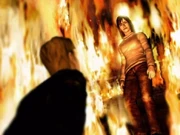 Silenthill2 3.jpg (55 kB) Angela en la escalera en llamas.