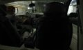 Dentro del coche de Cybil.