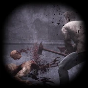 Alex decapitando a un Lurker.