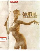 Portada del manual de Silent Hill: Homecoming con una Enfermera.