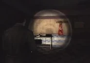 El delantal que emite estática.