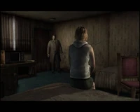 Heather y Douglas dentro de la habitación 106 de Jack's Inn.