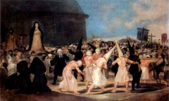Il quadro Una Processione di Flagellanti