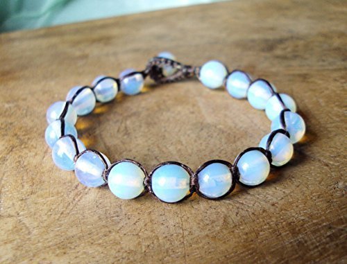 Opalite Stone Beads Bracelet Strand Milky White Healing Stones Opal Crystal  Bracelet Stone Craft Handmade Wholesale | Shopee Philippines