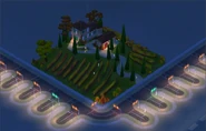 Tuscany Villa at night.