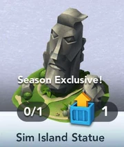 Sim Island Statue