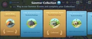 Summer Collection Screen.