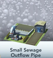 Small Sewage Outflow Pipe
