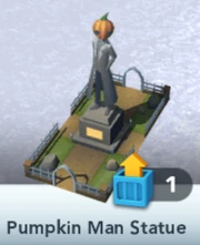 Pumpkin Man Statue
