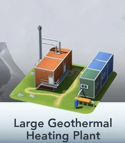 Large Geothermal Heating Plant