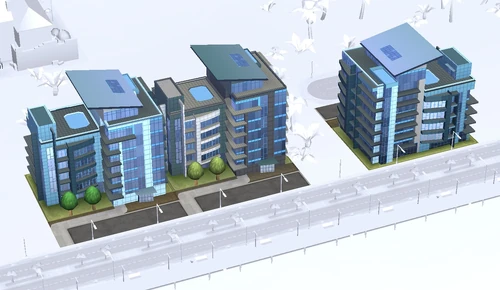 Possible Names: Luxor Luxury Apts, Myers Apts, Carlyle Apts; Possible Colours: