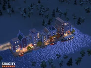 Amsterdam Canal South Waterside at night.