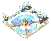 Winter Holiday Skating Pond