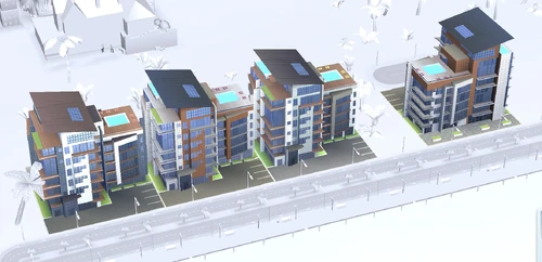 Possible Names: Lovett Lofts, Laurel Lofts, Hughes Lofts; Possible Colours: