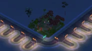 Pataka at night.