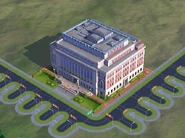 Campus Library in the daytime.