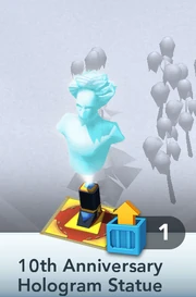 10th Anniversary Hologram Statue